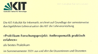 Bestes Praktikum im SS21