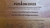 Best Paper FUSION 2022