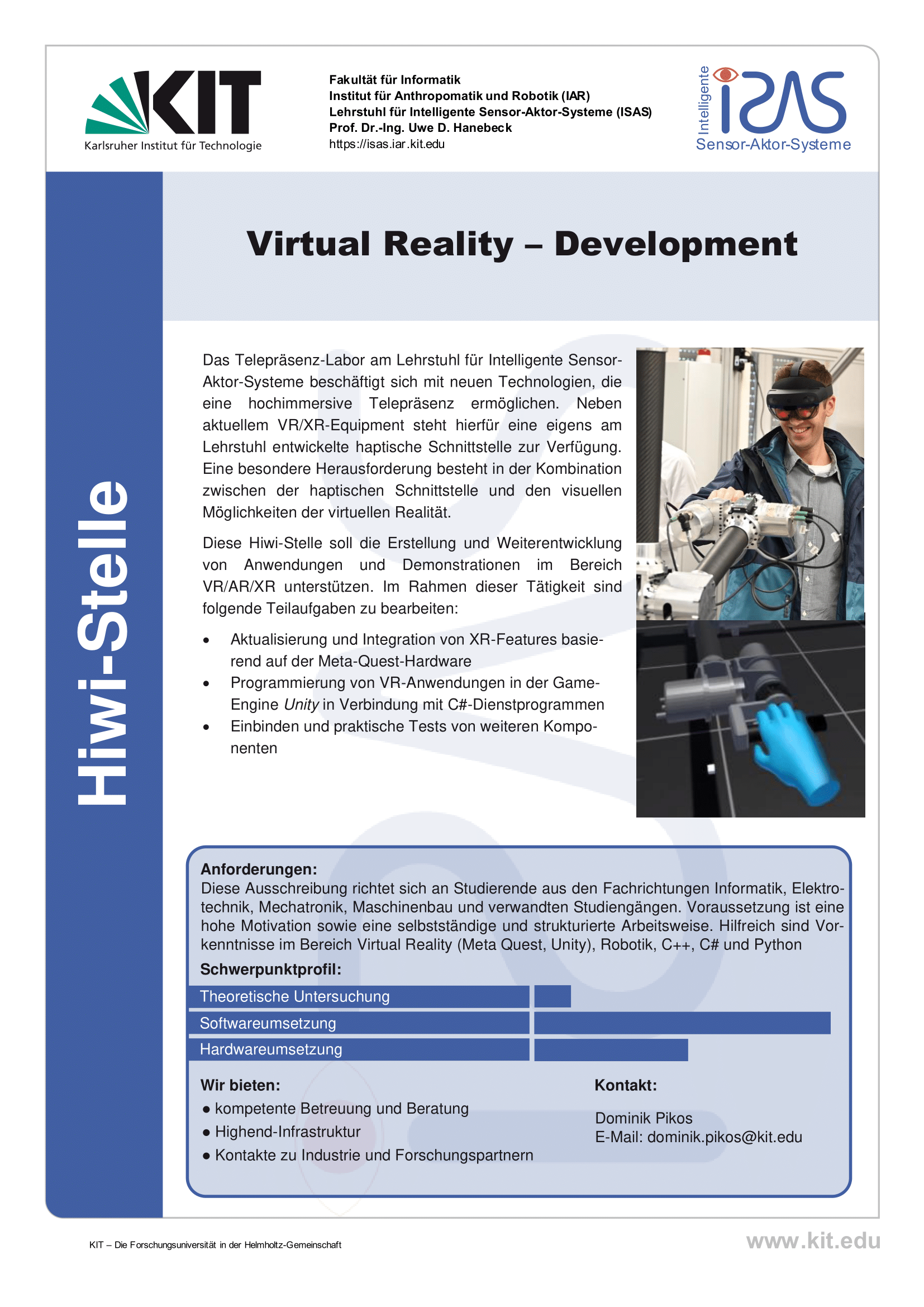 Virtual Reality – Development