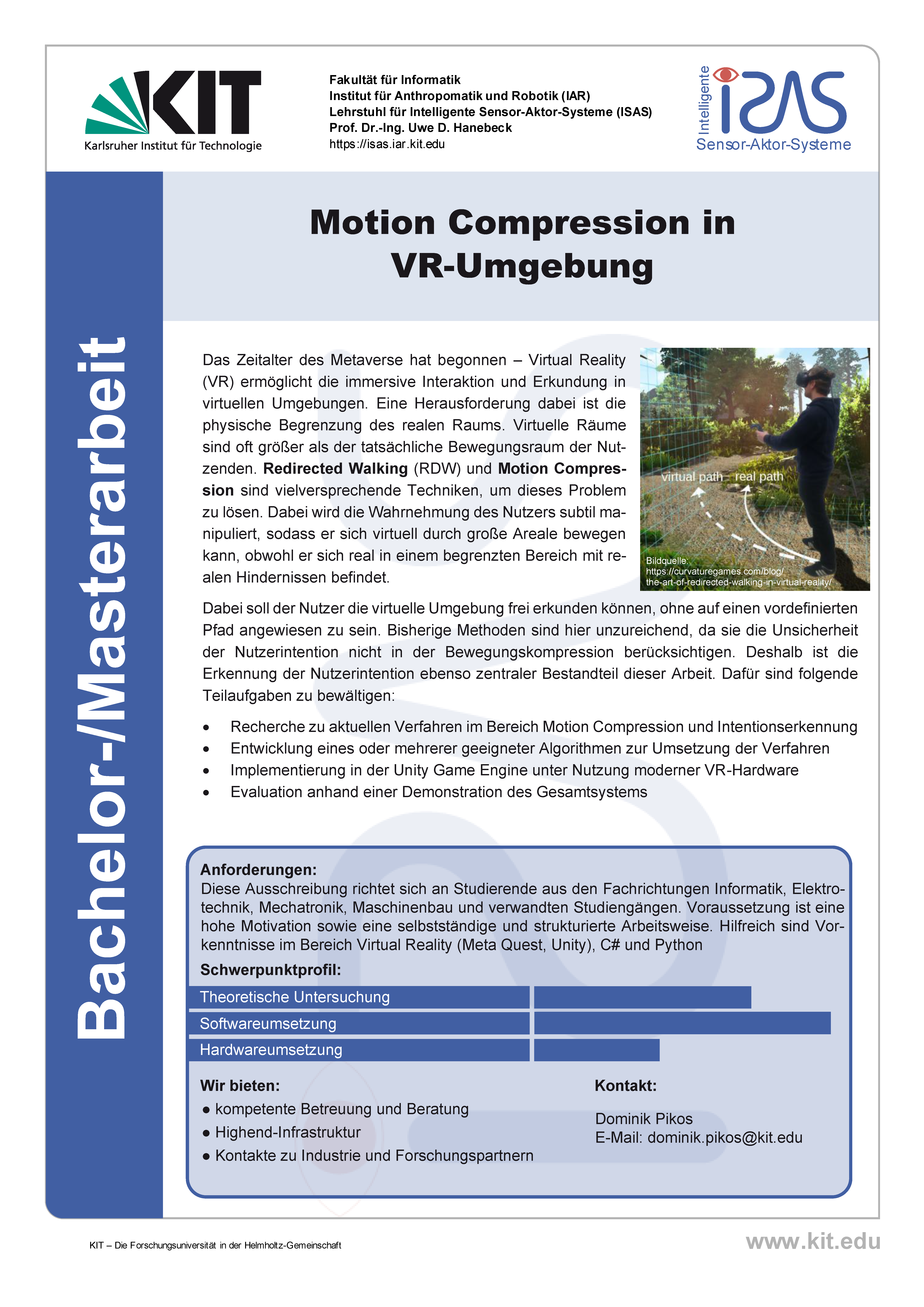 Motion Compression in VR-Umgebung