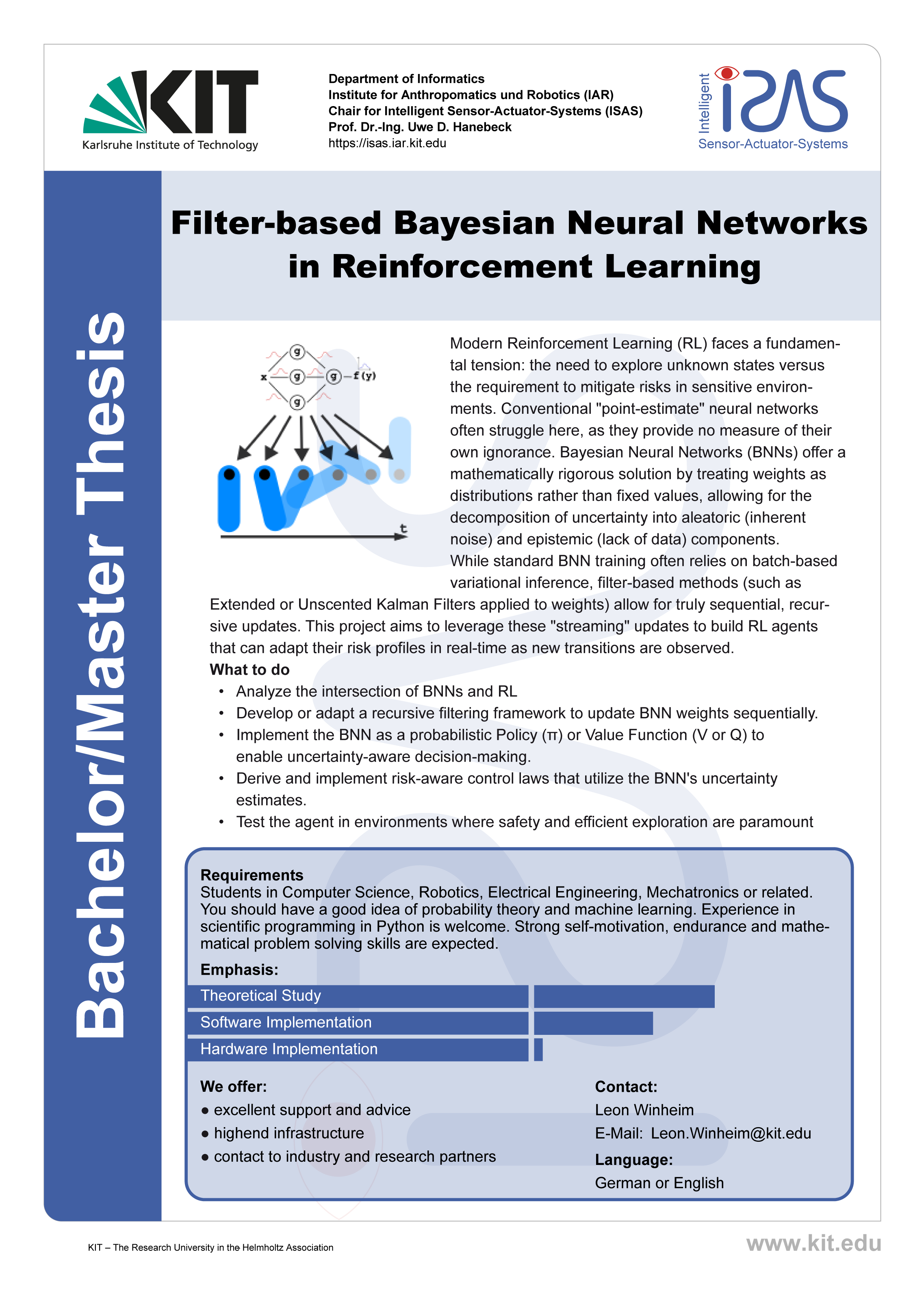 Filter-based Bayesian Neural Networks
in Reinforcement Learning