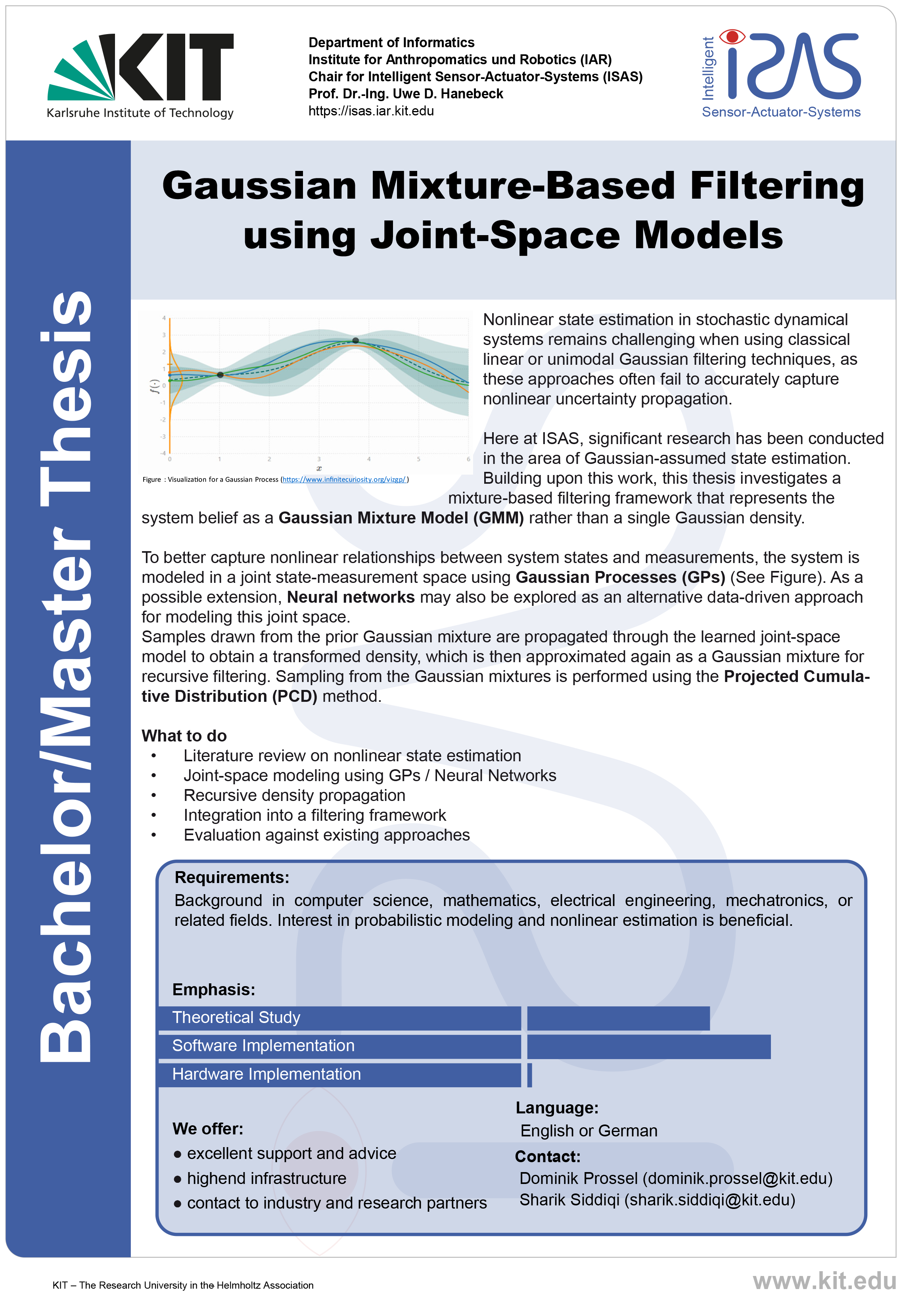 Gaussian Mixture-Based Filtering
using Joint-Space Models
