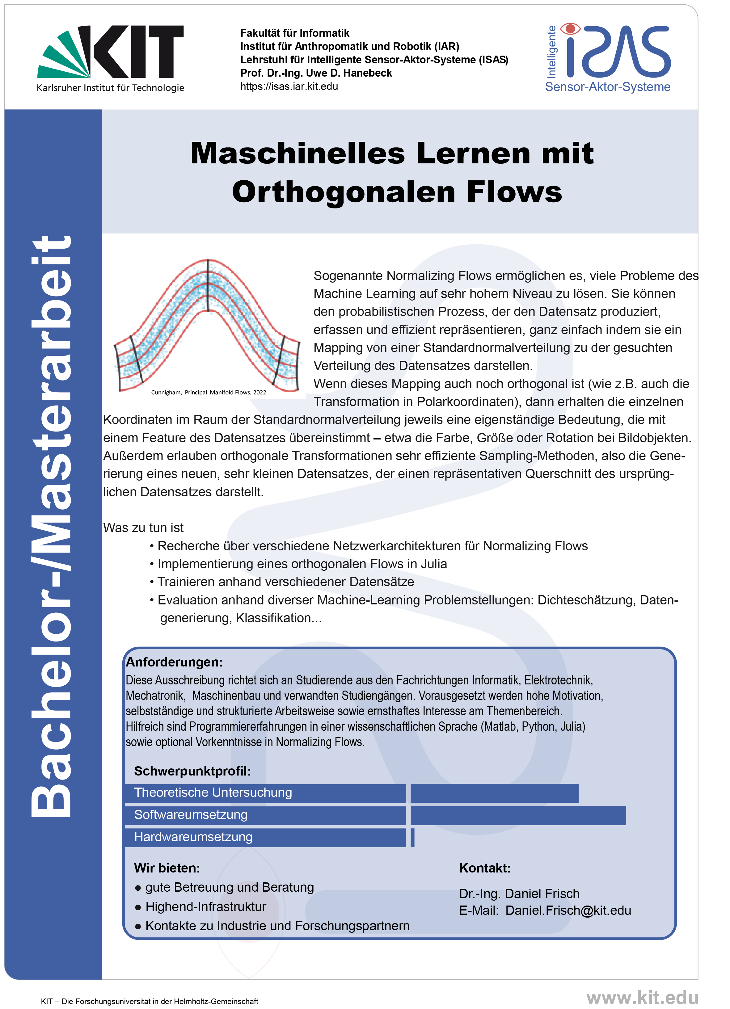 Maschinelles Lernen mit
Orthogonalen Flows