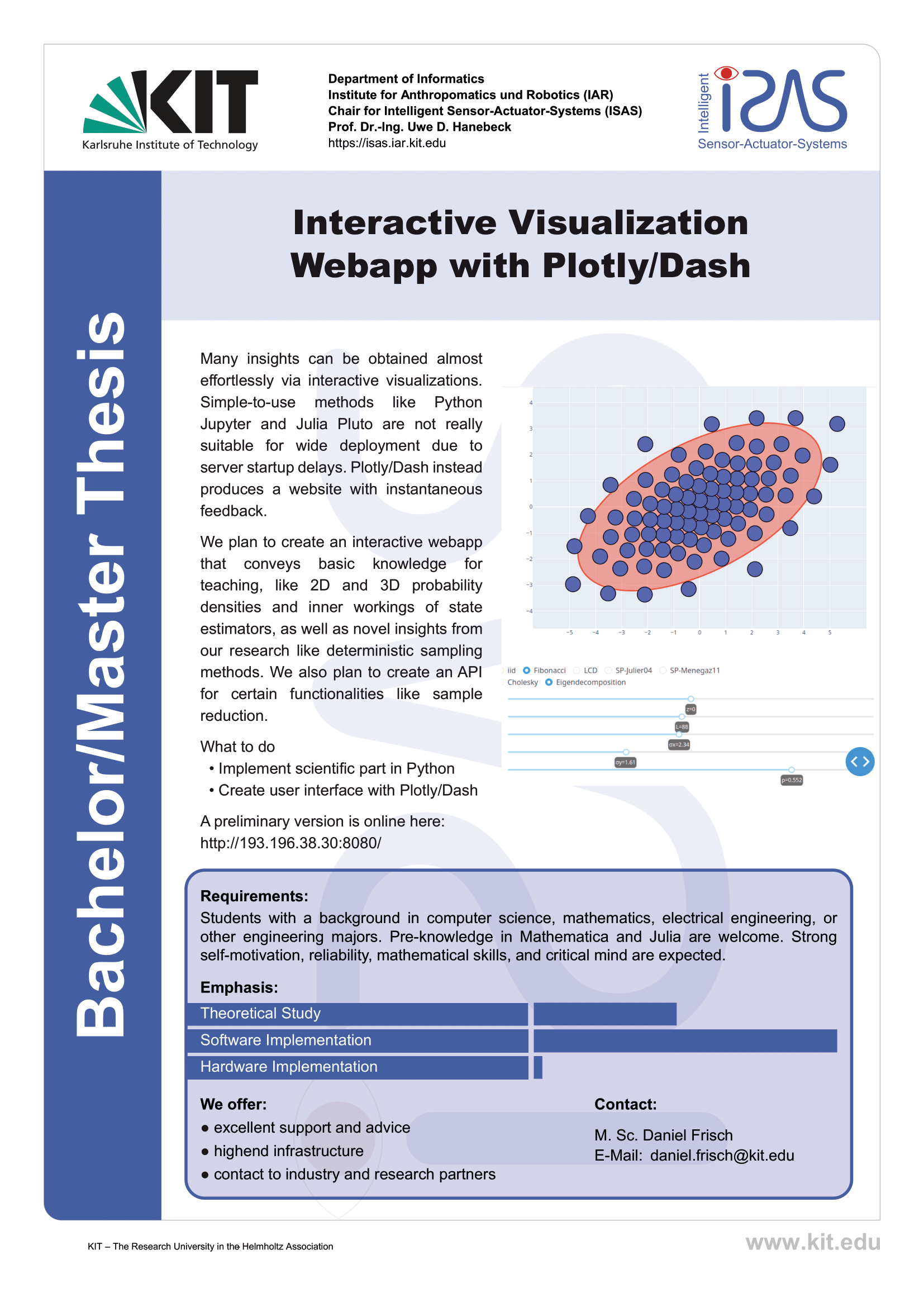 Interactive Visualization
Webapp with Plotly/Dash